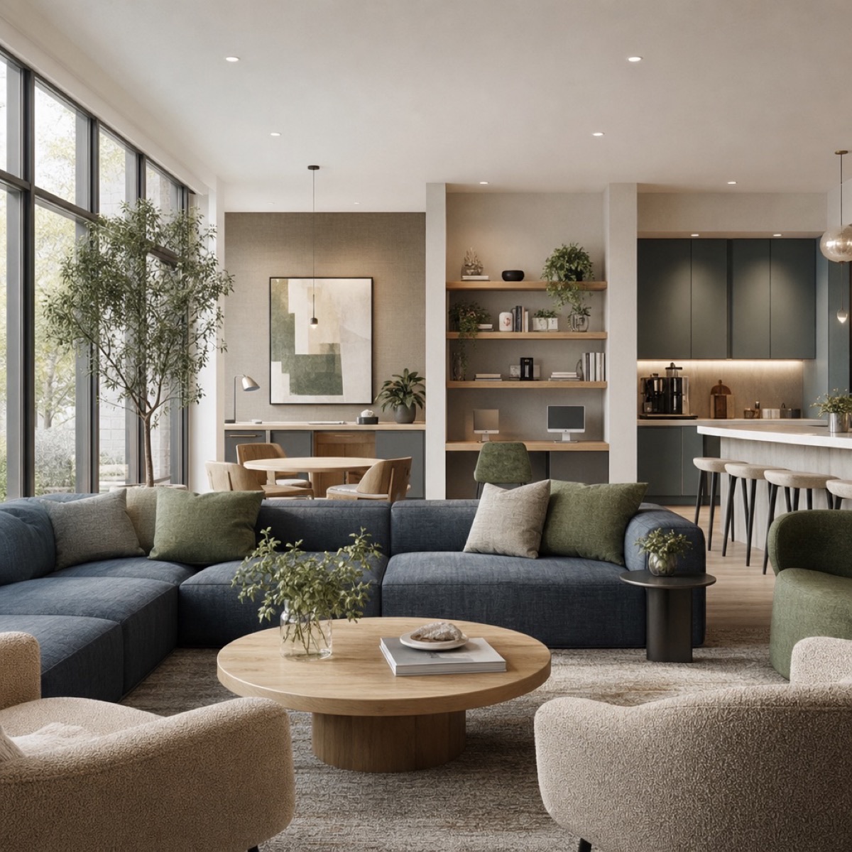 Resident clubhouse and lounge